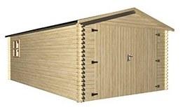 Garage en bois KOSRAE 21 m²