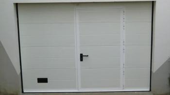 Porte de garage à double rainure L 2000 mm x H 2000 Porte de garage à double rainure