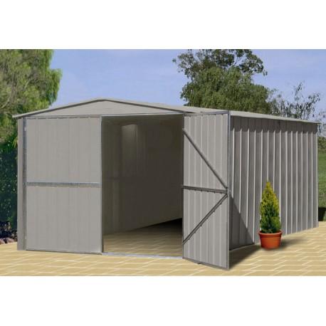 Garage métal Zincalume 14,25m² TRECO + kit dancra