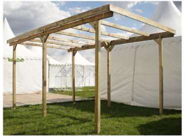 Carport en bois avec couverture - IMPERIA - CHALET