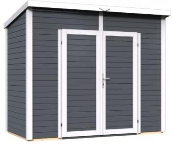 Abri de jardin en bois Skur 3 Anthracite - 3 16 m Abri de jardin en bois Skur