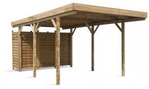 Carport en bois Etna Uno A - 5.84 x 3.04 m