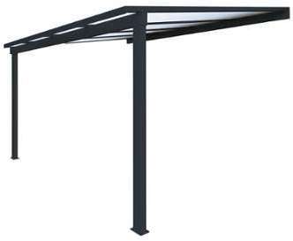 Pergola en aluminium Gris Classique - plusieurs tailles Pergola en aluminium Gris