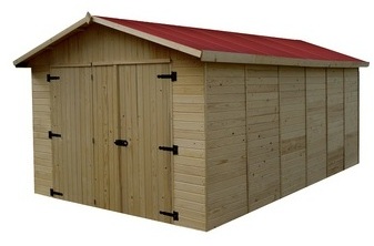 Garage panneau bois massif 15.60 m²