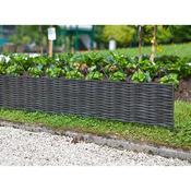 Bordure de jardin en résine tressée et métal 100x2