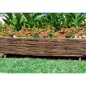 Bordure en osier 100x20 cm Soldes