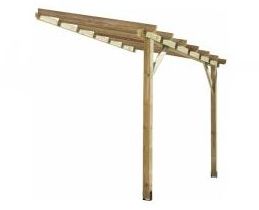 Carport à adosser Protek 1 - 200 x 298 cm