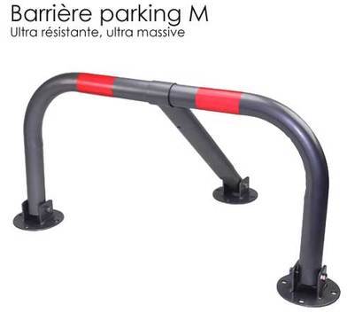 Barrière de parking M rabattable
