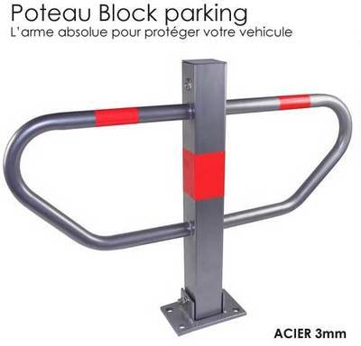 Barrière de parking P rabattable
