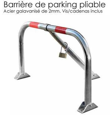 Barrière de parking U escamotable