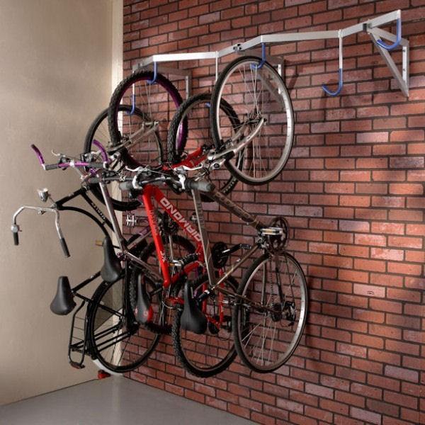 Râtelier mural pour vélos suspendus