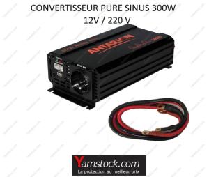Convertisseur de tension pur sinus 300w 12v / 220v