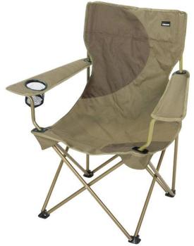 Fauteuil de Camping Acier Marron Sable
