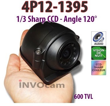 Caméra de recul haut de gamme capteur CCD 600TVL 4P12-1395 Caméra de recul haut de gamme