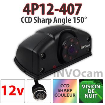 Caméra profilée vision nocturne grand angle 150 4P12-407 Caméra profilée vision nocturne