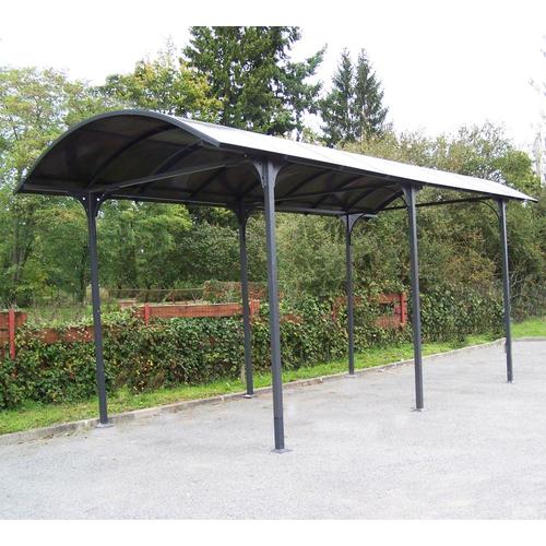 Carport camping-car 27,35 m2 en aluminium et plaqu