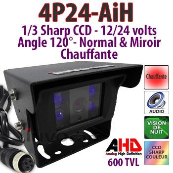 Caméra de recul haut de gamme chauffante capteur CCD Caméra de recul haut de gamme