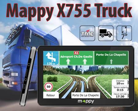 GPS poids lourd Mappy MAXI X755 TRUCK