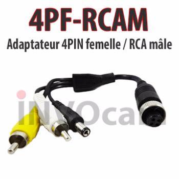 Adaptateur 4PIN F vers RCA M