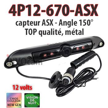 Caméra véhicule haut de gamme 4P12-670-ASX Caméra véhicule haut de gamme