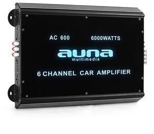 Auna W2-Ac600 Ampli de voiture bridgeable 6 canaux