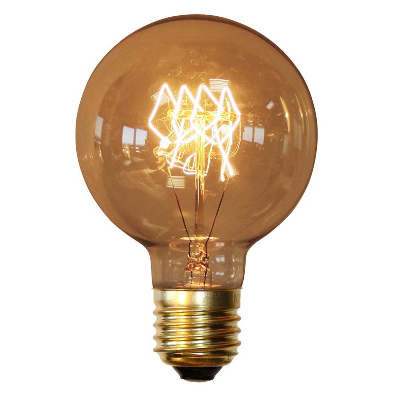 Ampoule Edison Globe à filaments multicolor