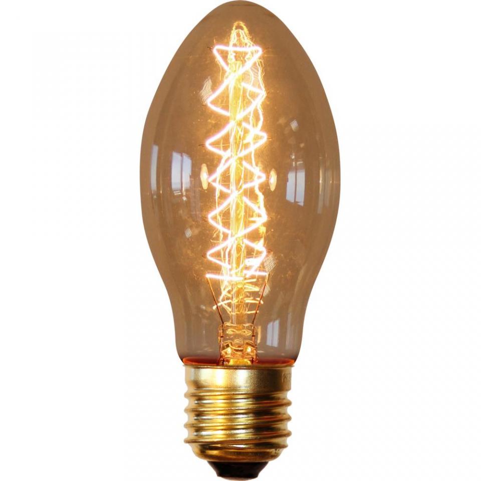Ampoule Edison Candle à filaments Transparent