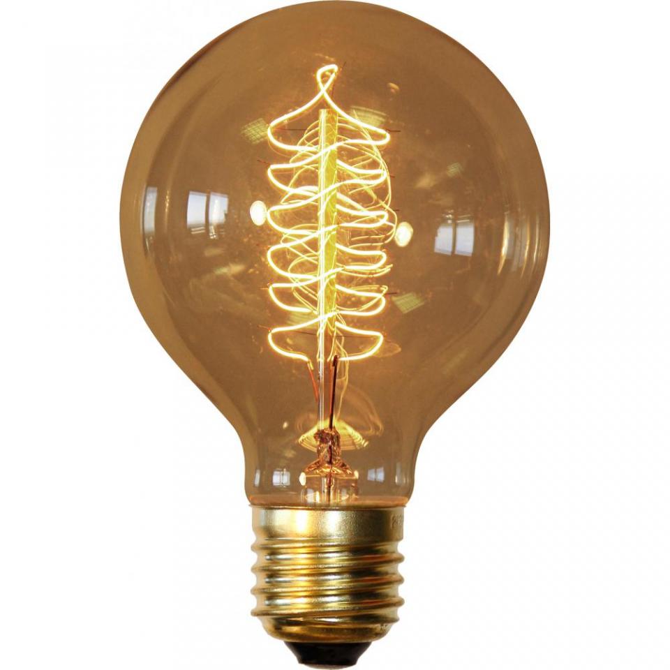 Ampoule Edison Spiral à filaments Transparent
