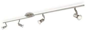 Barre de spots fonctionnels Cadet L134 cm - Chrome Barre de spots fonctionnels