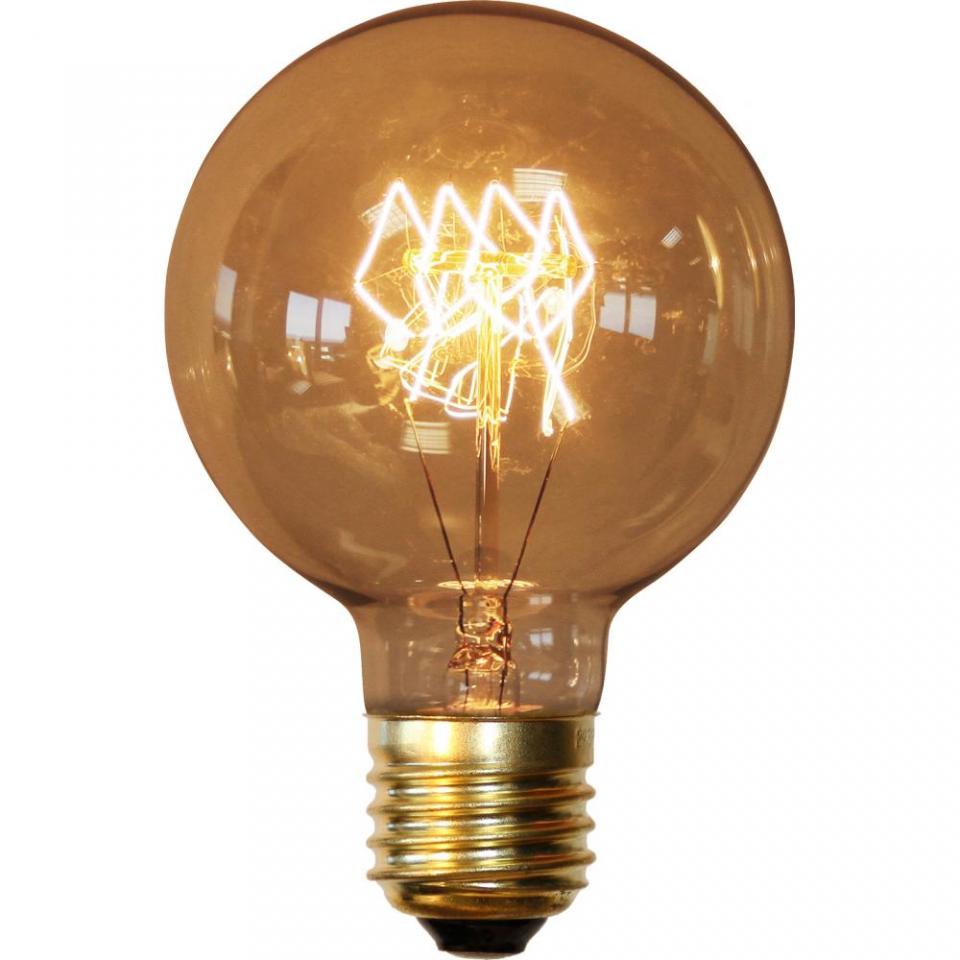 Ampoule Edison Globe à filaments Transparent