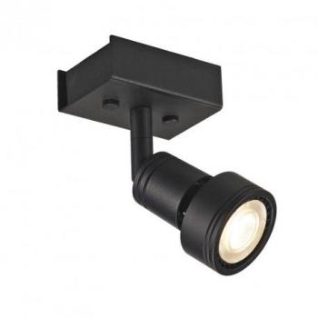 SLV - Spot plafonnier carré Puri 1 L8 cm - Noir ma