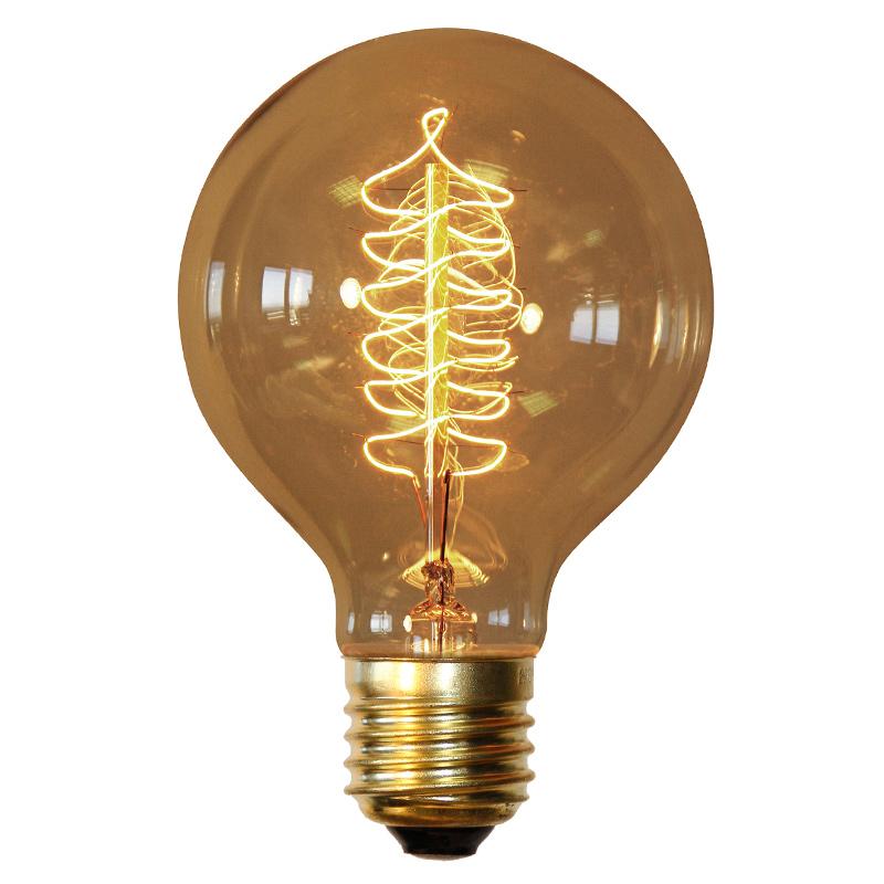 Ampoule Edison Spiral à filaments multicolor