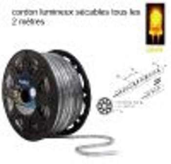 DESTOCKAGE Cordon lumineux à leds de couleur JAUNE DESTOCKAGE Cordon lumineux