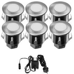 Kit 6 mini spots led encastrable blanc