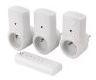 Lot de 3 prises télécommandées avec une télécommande Lot de 3 prises télécommandées