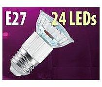 Ampoule 24 LED SMD E27 blanc chaud Ampoule 24 LED SMD E27 blanc