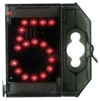 Chiffre lumineux à LED - 5 rouge Chiffre lumineux à LED - 5