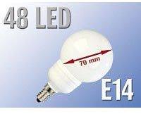 Ampoule 48 LED SMD E14 blanc chaud Ampoule 48 LED SMD E14 blanc