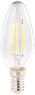 Ampoule bougie LED E14 470 lm 360 A - 4 W - blanc chaud Ampoule bougie LED E14 470