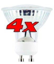 4 Ampoules LED GU10 - Blanc chaud 4 Ampoules LED GU10 - Blanc