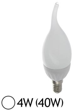 Ampoule Led 4W (40W) E14 Flamme opaque Blanc jour