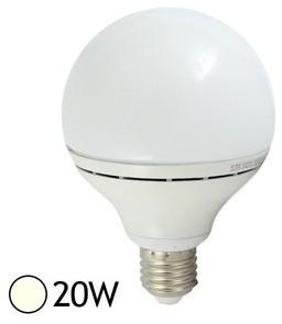 Ampoule LED 20W (180W) E27 Globe Blanc jour 4000°K