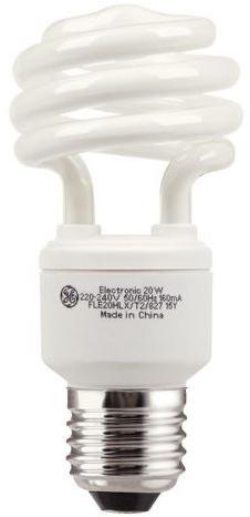 Ampoule fluocompacte spirale GE - Culot E27