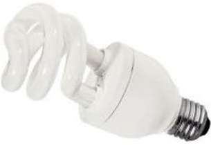 Ampoule fluo spirale 11W E27.