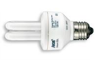 Ampoule fluo 12V DC, 11W, blanc chaud, E27