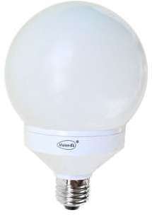 Ampoule fluo compacte 24W (130W) E27 Globe Blanc j