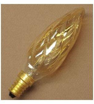 Ampoule Flamme Torsadée F6 Ambrée 30W E14 Girard S