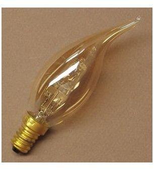 Ampoule Flamme coup de vent CV4 Ambrée 42W E14 eco