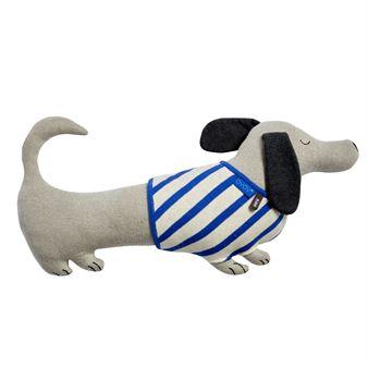Peluche Slinkii gris-bleu