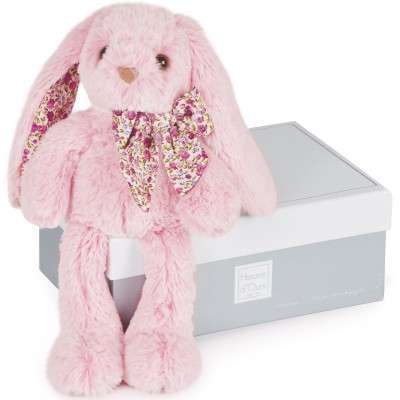 Lapin Copains câlins rose (25 cm)